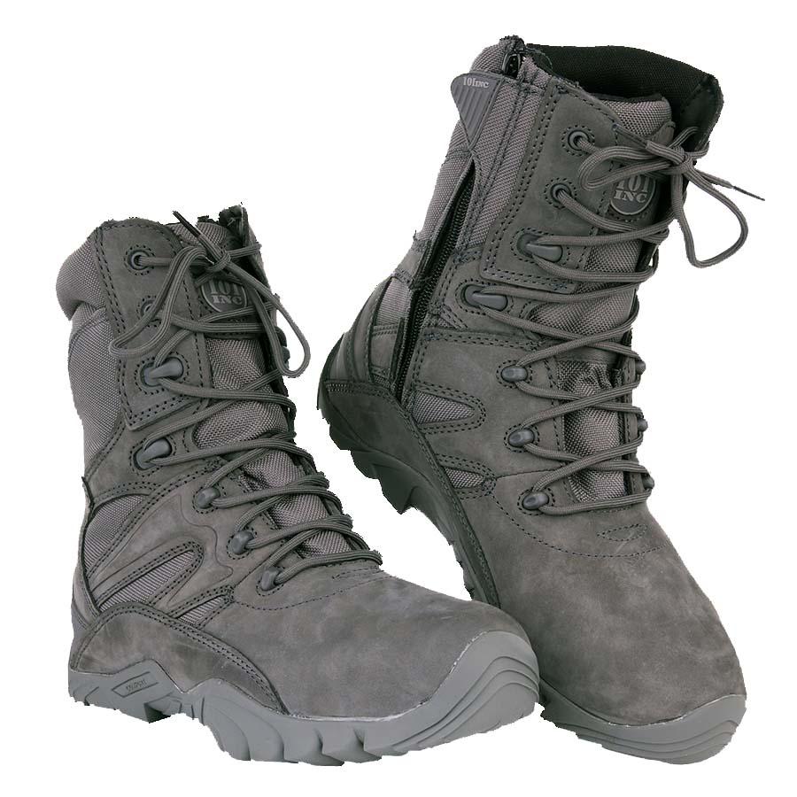 Combat Boots Met Rits /  BLACK / Bel voor actuele voorraad-3183-a